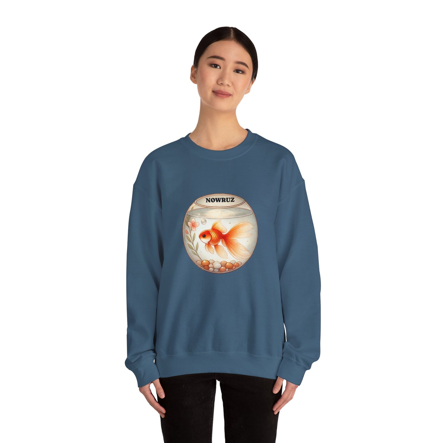 Nowruz Goldfish Crewneck Sweatshirt – Cozy Persian New Year Sweater