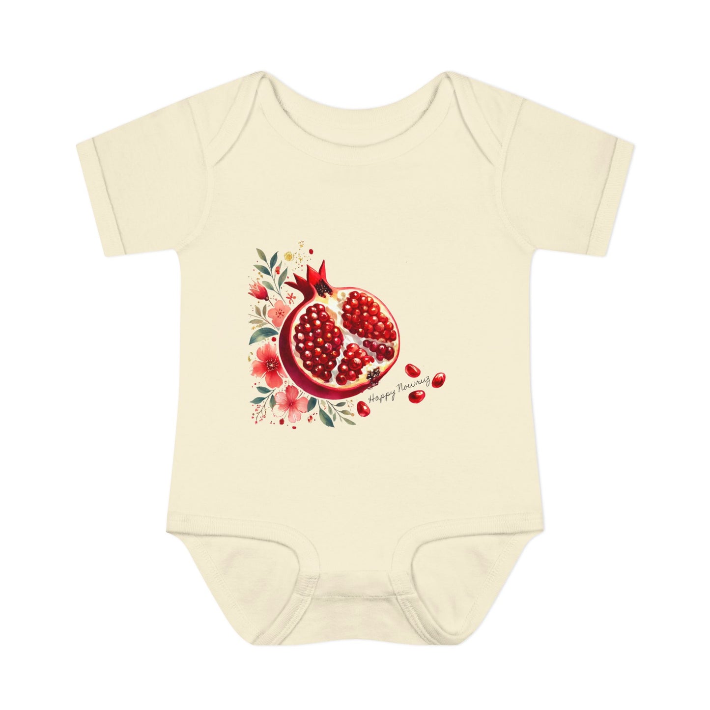 Nowruz Pomegranate Baby Bodysuit – Persian New Year Infant Outfit