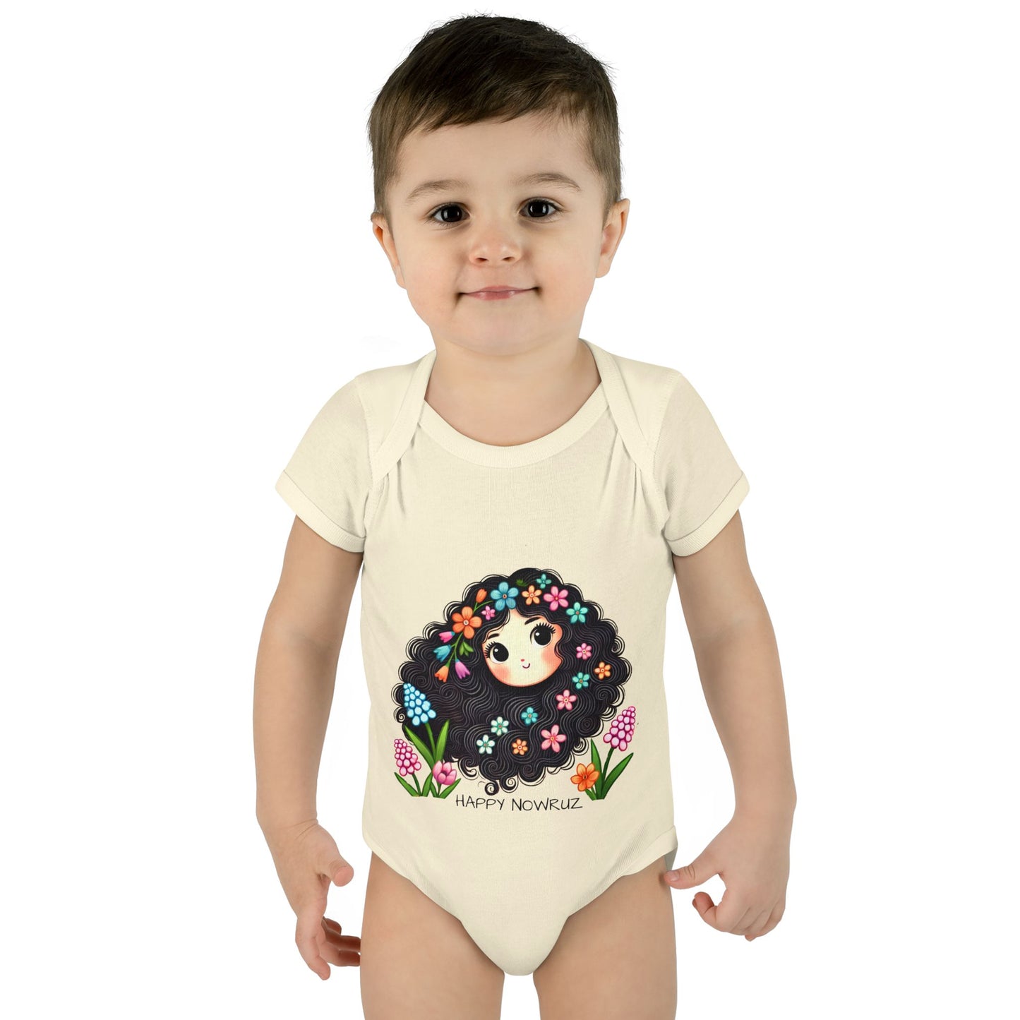 Happy Nowruz Spring Baby Bodysuit – Persian New Year Outfit 🌸🌿