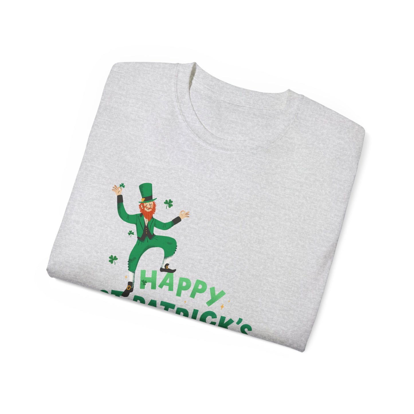 Happy St. Patrick’s Day Unisex Ultra Cotton Tee – Fun Leprechaun Irish Shirt