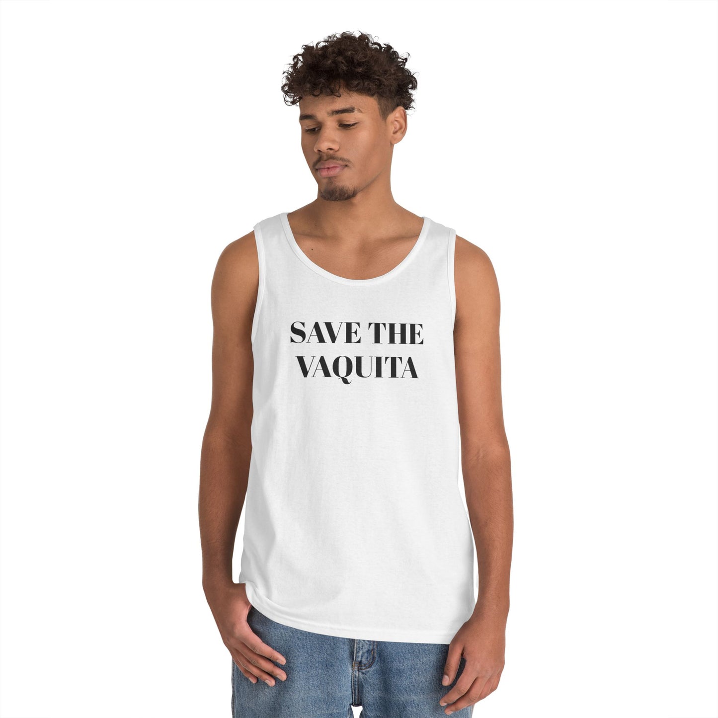Save the Vaquita Tank Top — Conservation Awareness Cotton Tank