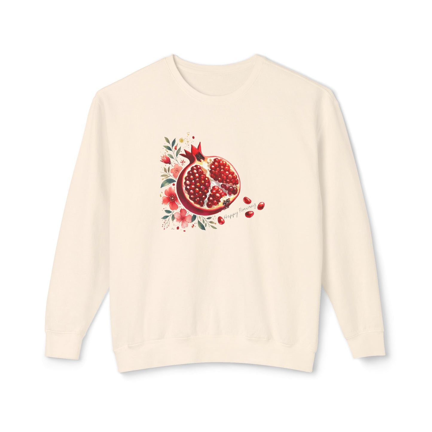 Nowruz Pomegranate Crewneck Sweatshirt – Cozy Persian New Year Pullover