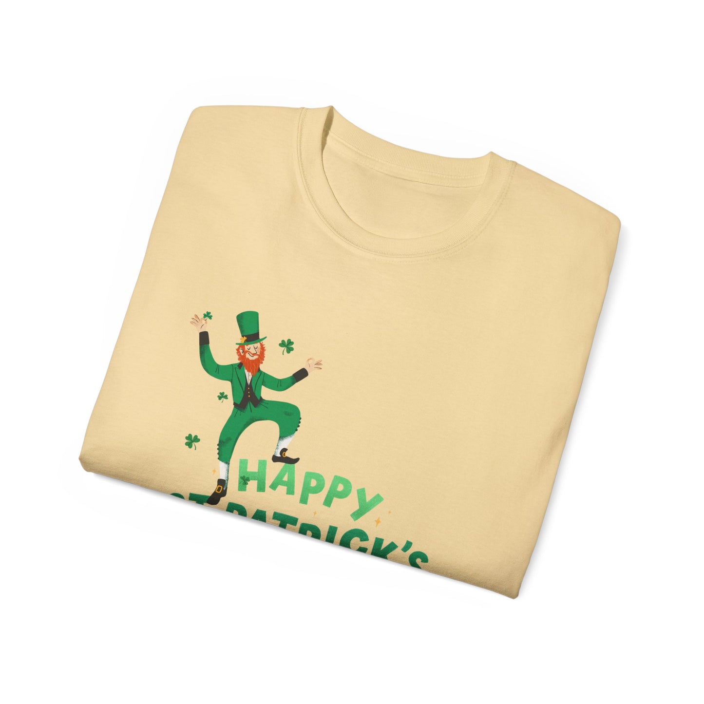 Happy St. Patrick’s Day Unisex Ultra Cotton Tee – Fun Leprechaun Irish Shirt